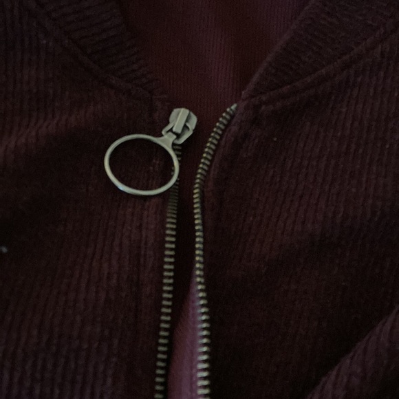 Urban Outfitters burgundy ballon sleeve cardigan - Picture 5 of 8
